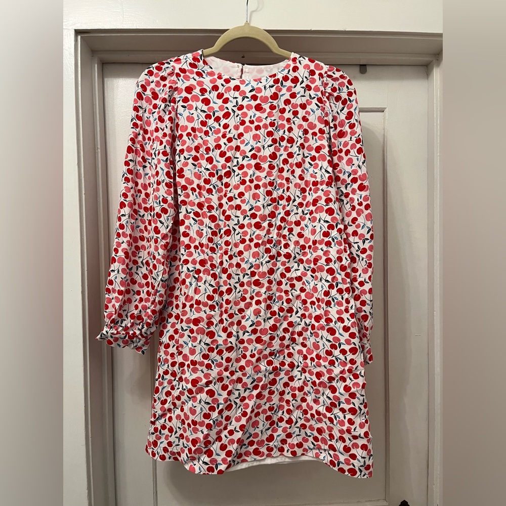 Cherry print LOFT dress, size XS